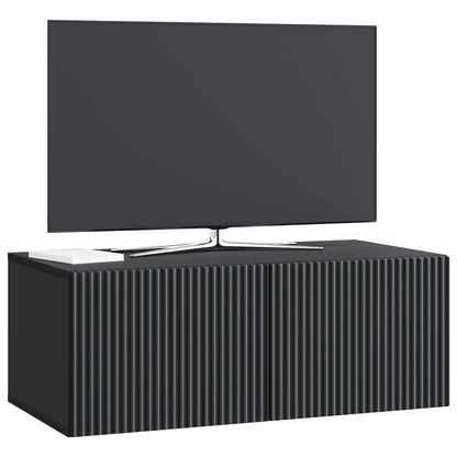 vidaXL Wall-Mounted TV Cabinet Black 78.5 x 41 x 30 cm Engineered Wood