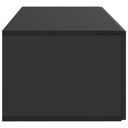 vidaXL Wall-Mounted TV Cabinet Black 78.5 x 41 x 30 cm Engineered Wood