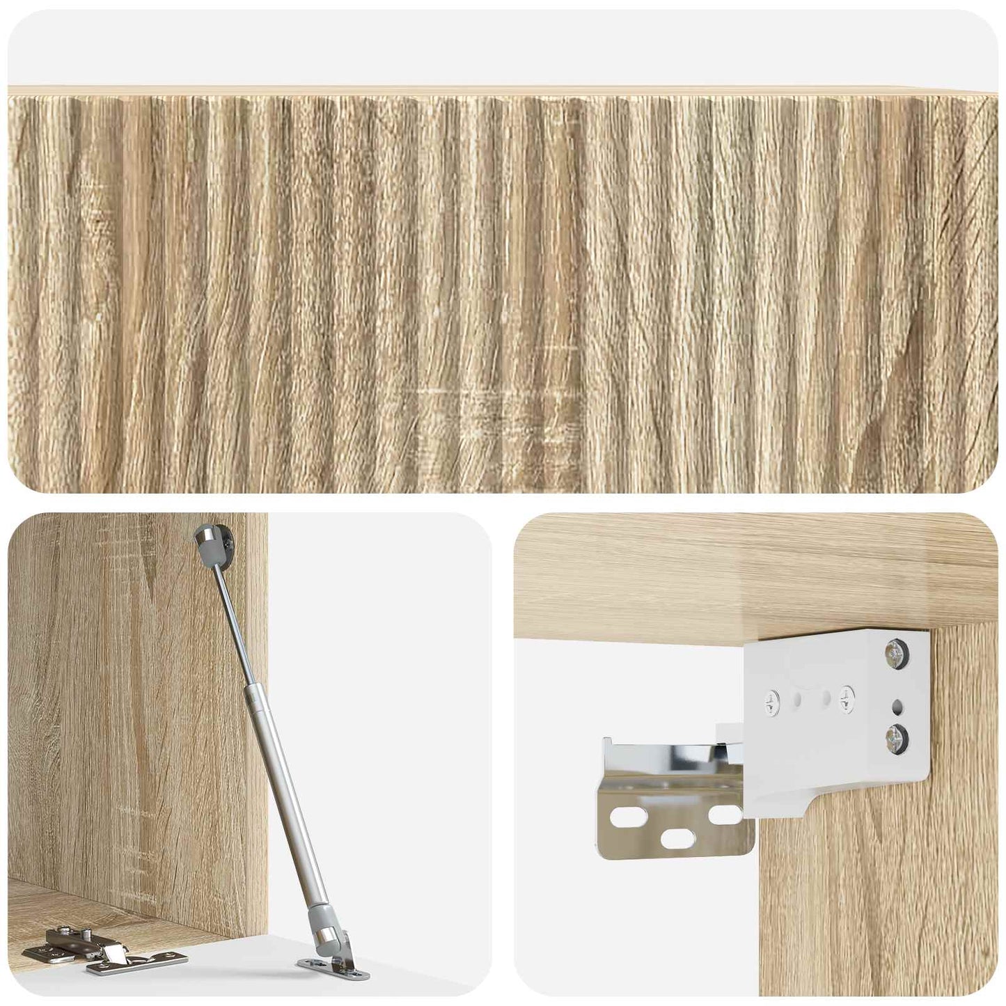 vidaXL Wall-Mounted TV Cabinet Sonoma Oak 78.5 x 41 x 30 cm