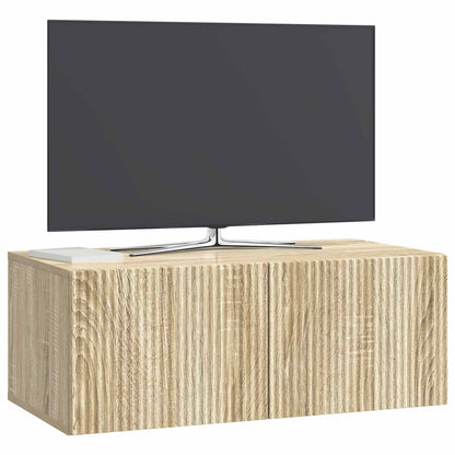 vidaXL Wall-Mounted TV Cabinet Sonoma Oak 78.5 x 41 x 30 cm