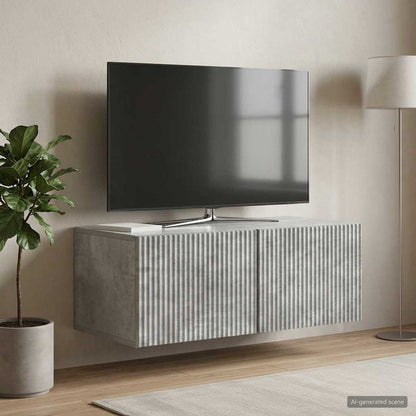 vidaXL Wall-Mounted TV Cabinet Concrete Grey 78.5 x 41 x 30 cm