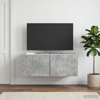 vidaXL Wall-Mounted TV Cabinet Concrete Grey 78.5 x 41 x 30 cm