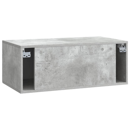 vidaXL Wall-Mounted TV Cabinet Concrete Grey 78.5 x 41 x 30 cm