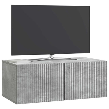 vidaXL Wall-Mounted TV Cabinet Concrete Grey 78.5 x 41 x 30 cm