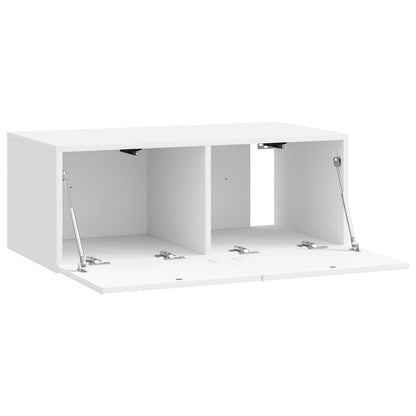 vidaXL Wall-Mounted TV Cabinet 78.5 x 41 x 30 cm High Gloss White