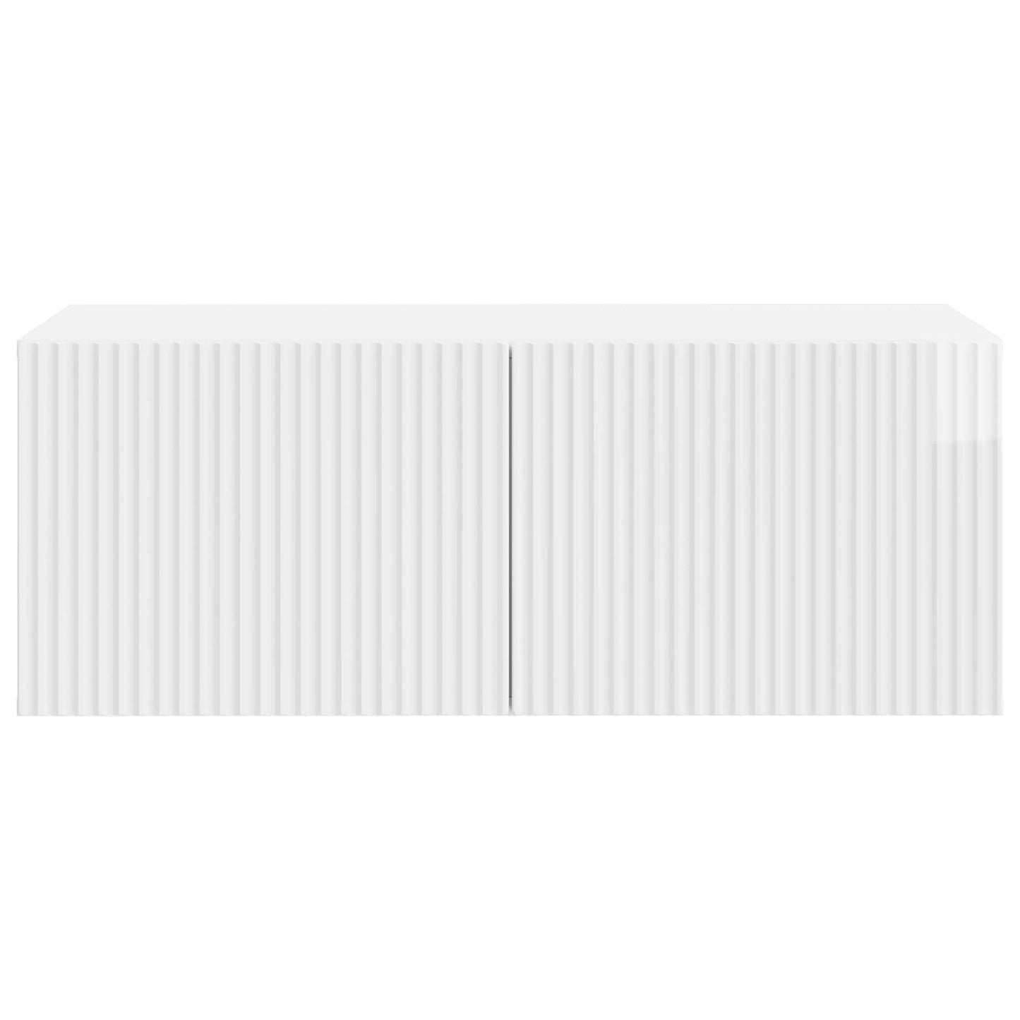 vidaXL Wall-Mounted TV Cabinet 78.5 x 41 x 30 cm High Gloss White