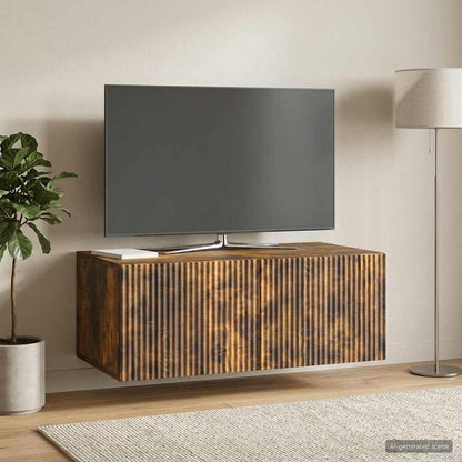 vidaXL Wall-Mounted TV Cabinet Smoked Oak 78.5 x 41 x 30 cm