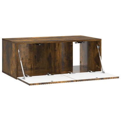 vidaXL Wall-Mounted TV Cabinet Smoked Oak 78.5 x 41 x 30 cm