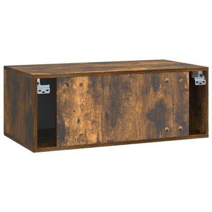 vidaXL Wall-Mounted TV Cabinet Smoked Oak 78.5 x 41 x 30 cm
