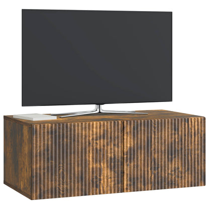 vidaXL Wall-Mounted TV Cabinet Smoked Oak 78.5 x 41 x 30 cm