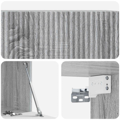 vidaXL Wall-Mounted TV Cabinet Grey Sonoma 78.5 x 41 x 30 cm