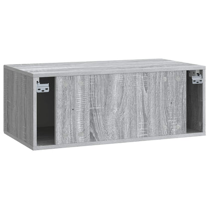 vidaXL Wall-Mounted TV Cabinet Grey Sonoma 78.5 x 41 x 30 cm