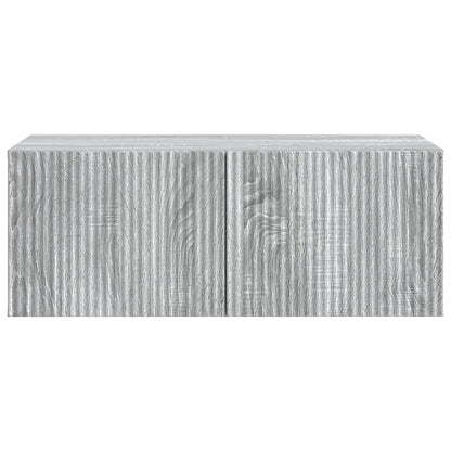 vidaXL Wall-Mounted TV Cabinet Grey Sonoma 78.5 x 41 x 30 cm