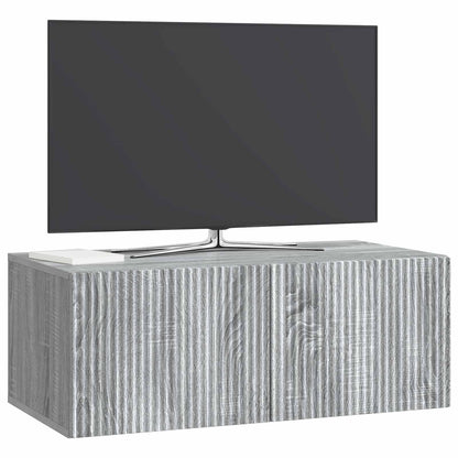 vidaXL Wall-Mounted TV Cabinet Grey Sonoma 78.5 x 41 x 30 cm