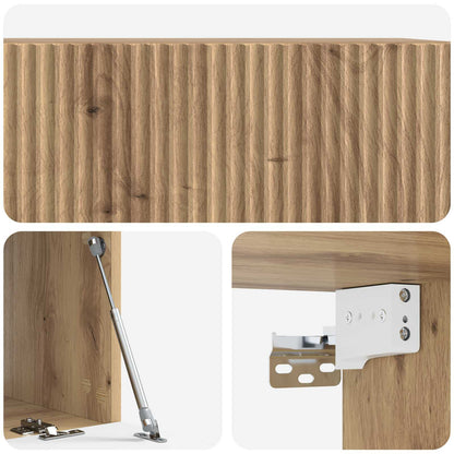 vidaXL Wall-Mounted TV Cabinet 78.5 x 41 x 30 cm Artisan Oak