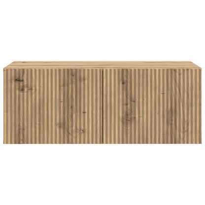 vidaXL Wall-Mounted TV Cabinet 78.5 x 41 x 30 cm Artisan Oak