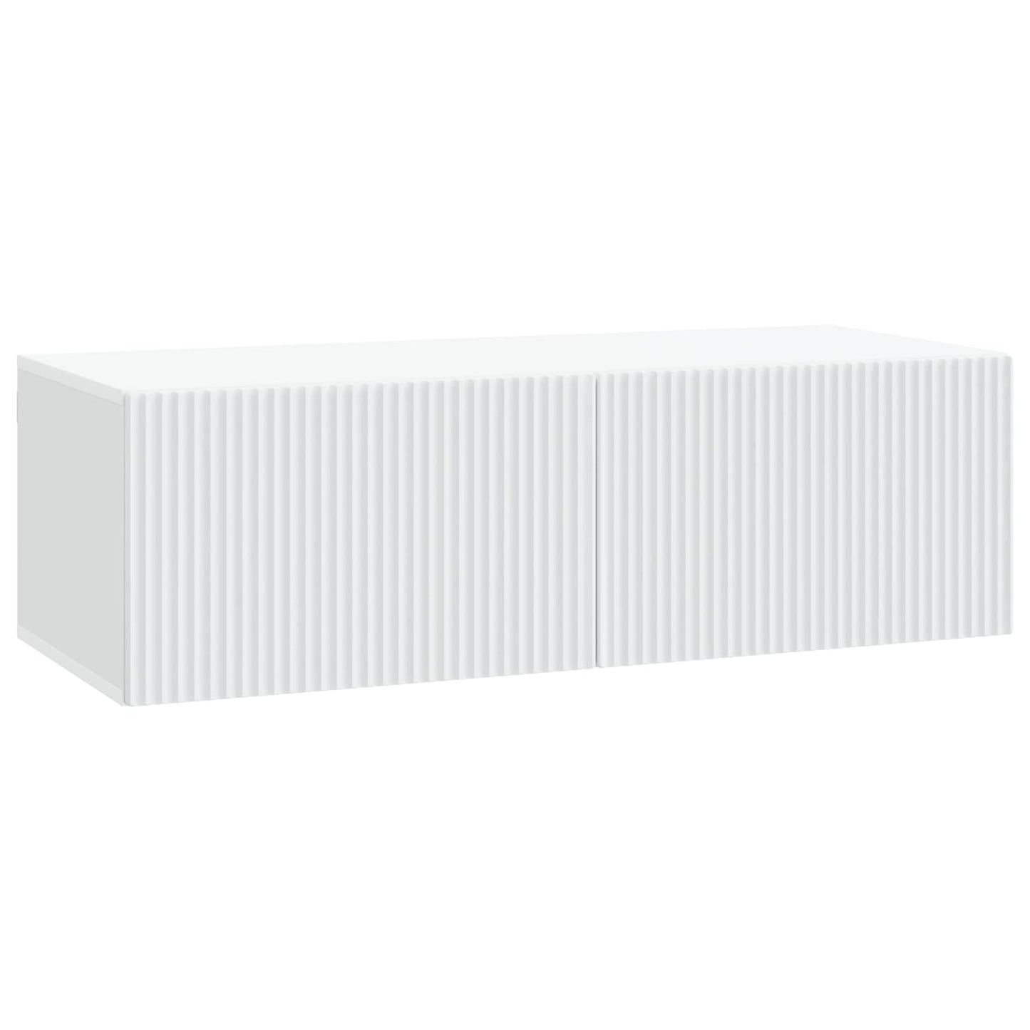 vidaXL Wall-Mounted TV Cabinet White 98 x 41 x 30 cm Engineered Wood