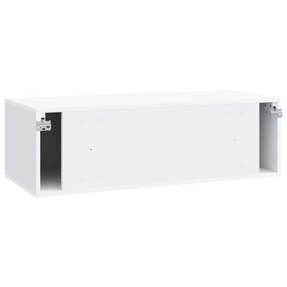 vidaXL Wall-Mounted TV Cabinet White 98 x 41 x 30 cm Engineered Wood