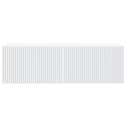 vidaXL Wall-Mounted TV Cabinet White 98 x 41 x 30 cm Engineered Wood