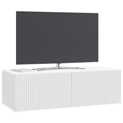 vidaXL Wall-Mounted TV Cabinet White 98 x 41 x 30 cm Engineered Wood