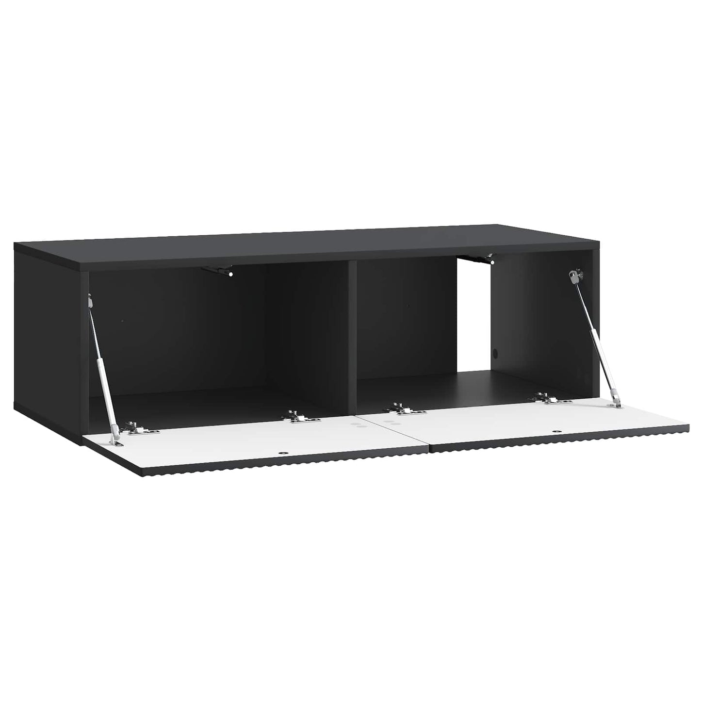 vidaXL Wall-Mounted TV Cabinet Black 98 x 41 x 30 cm Engineered Wood