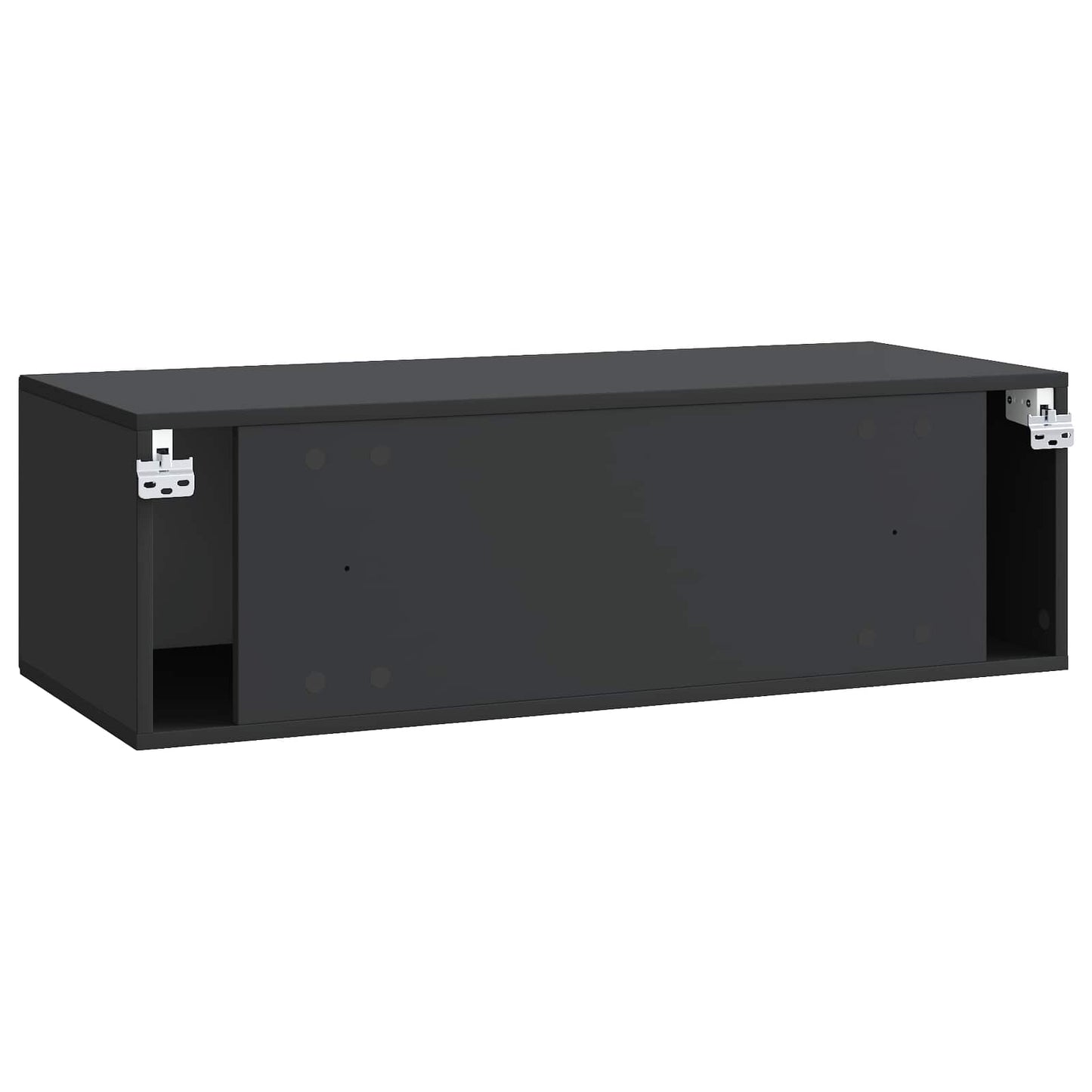 vidaXL Wall-Mounted TV Cabinet Black 98 x 41 x 30 cm Engineered Wood