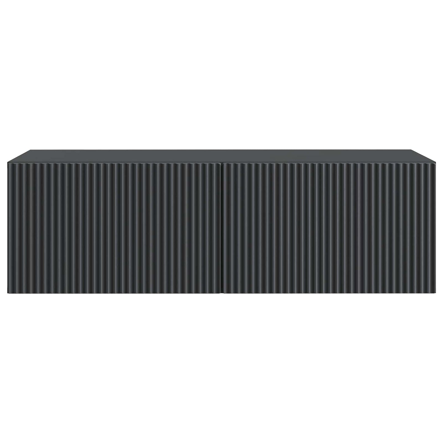 vidaXL Wall-Mounted TV Cabinet Black 98 x 41 x 30 cm Engineered Wood