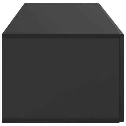 vidaXL Wall-Mounted TV Cabinet Black 98 x 41 x 30 cm Engineered Wood