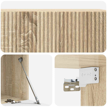 vidaXL Wall-Mounted TV Cabinet Wall-mounted Sonoma Oak 98 x 41 x 30 cm