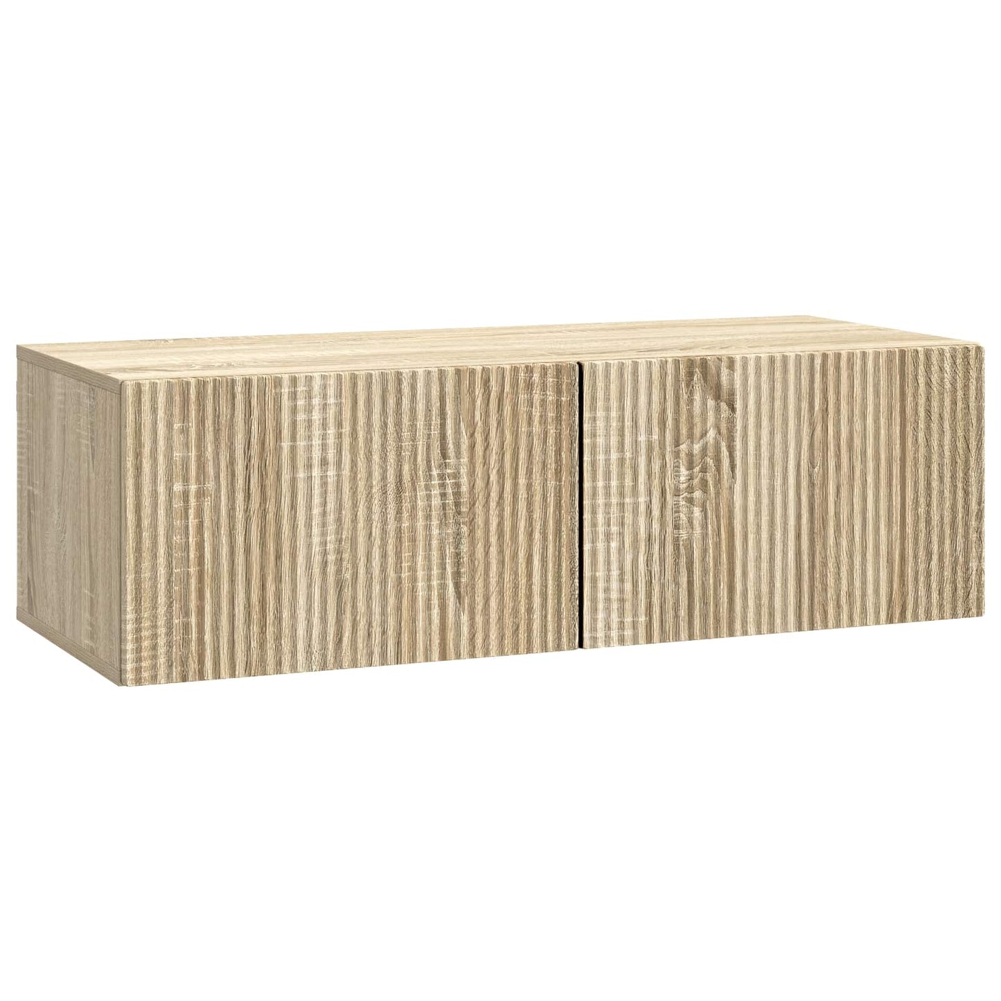 vidaXL Wall-Mounted TV Cabinet Wall-mounted Sonoma Oak 98 x 41 x 30 cm