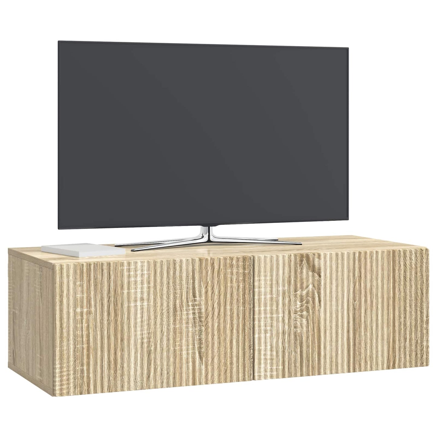vidaXL Wall-Mounted TV Cabinet Wall-mounted Sonoma Oak 98 x 41 x 30 cm