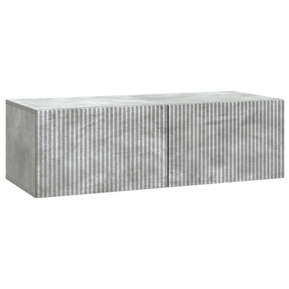 vidaXL Wall-Mounted TV Cabinet Concrete Grey 98 x 41 x 30 cm
