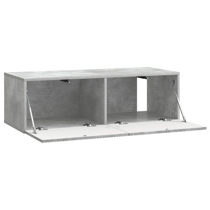 vidaXL Wall-Mounted TV Cabinet Concrete Grey 98 x 41 x 30 cm