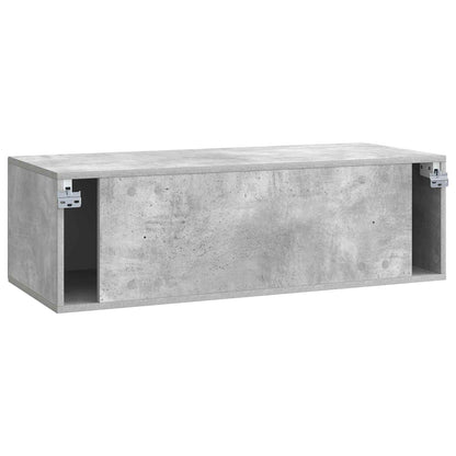 vidaXL Wall-Mounted TV Cabinet Concrete Grey 98 x 41 x 30 cm