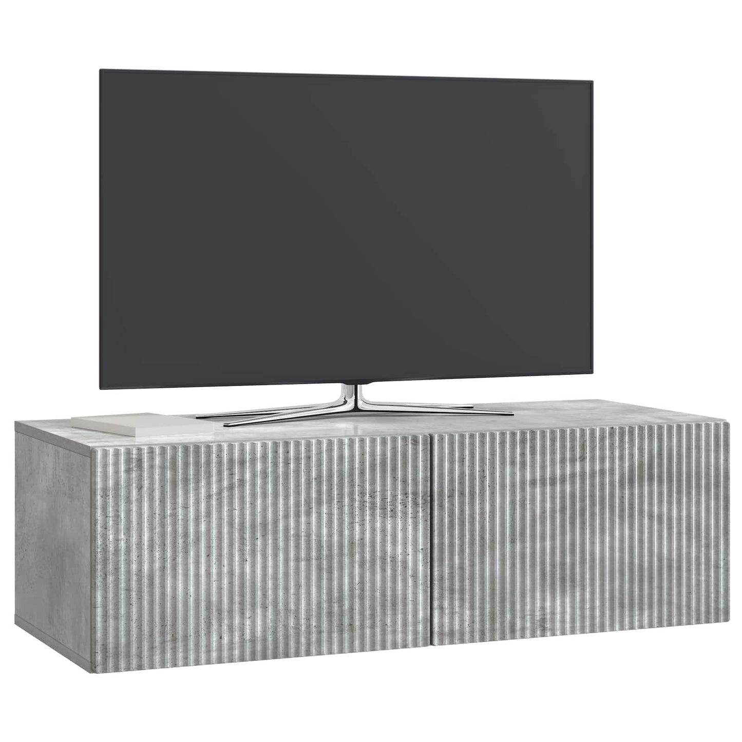 vidaXL Wall-Mounted TV Cabinet Concrete Grey 98 x 41 x 30 cm