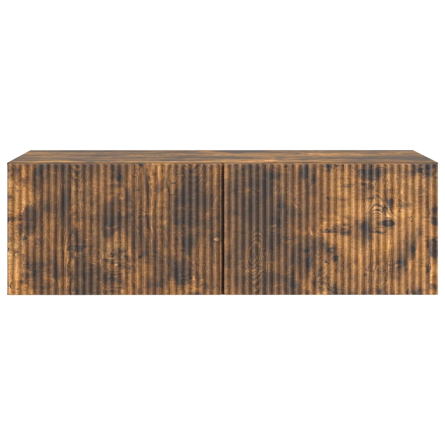 vidaXL Wall-Mounted TV Cabinet Wall-mounted Smoked Oak 98 x 41 x 30 cm