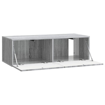 vidaXL Wall-Mounted TV Cabinet Grey Sonoma 98 x 41 x 30 cm