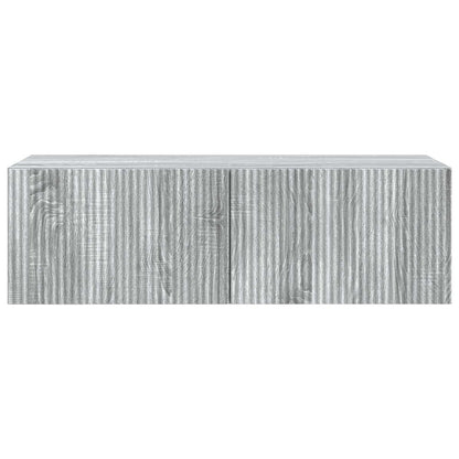 vidaXL Wall-Mounted TV Cabinet Grey Sonoma 98 x 41 x 30 cm
