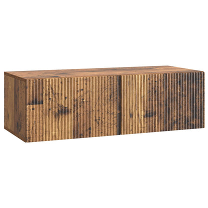 vidaXL Wall-Mounted TV Cabinet Wall-mounted Old Wood 98 x 41 x 30 cm