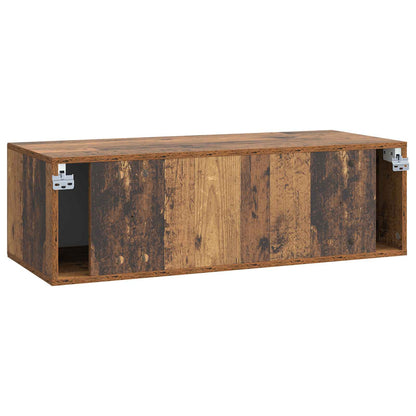 vidaXL Wall-Mounted TV Cabinet Wall-mounted Old Wood 98 x 41 x 30 cm