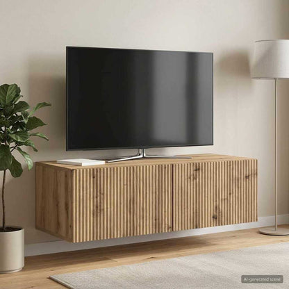 vidaXL Wall-Mounted TV Cabinet 98 x 41 x 30 cm Artisan Oak