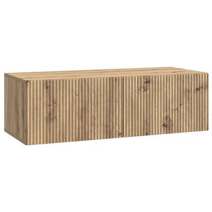 vidaXL Wall-Mounted TV Cabinet 98 x 41 x 30 cm Artisan Oak