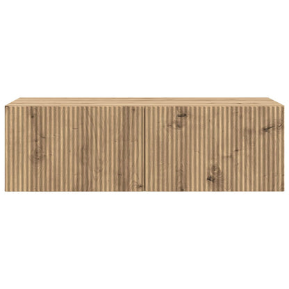 vidaXL Wall-Mounted TV Cabinet 98 x 41 x 30 cm Artisan Oak