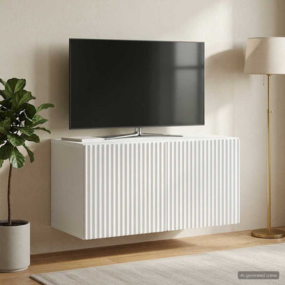 vidaXL Wall-Mounted TV Cabinet White 59.5 x 31 x 30 cm Engineered Wood