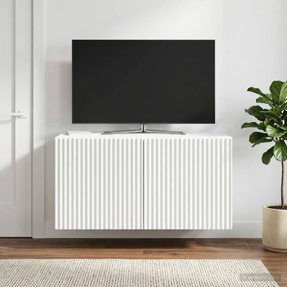 vidaXL Wall-Mounted TV Cabinet White 59.5 x 31 x 30 cm Engineered Wood