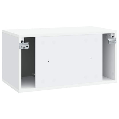 vidaXL Wall-Mounted TV Cabinet White 59.5 x 31 x 30 cm Engineered Wood