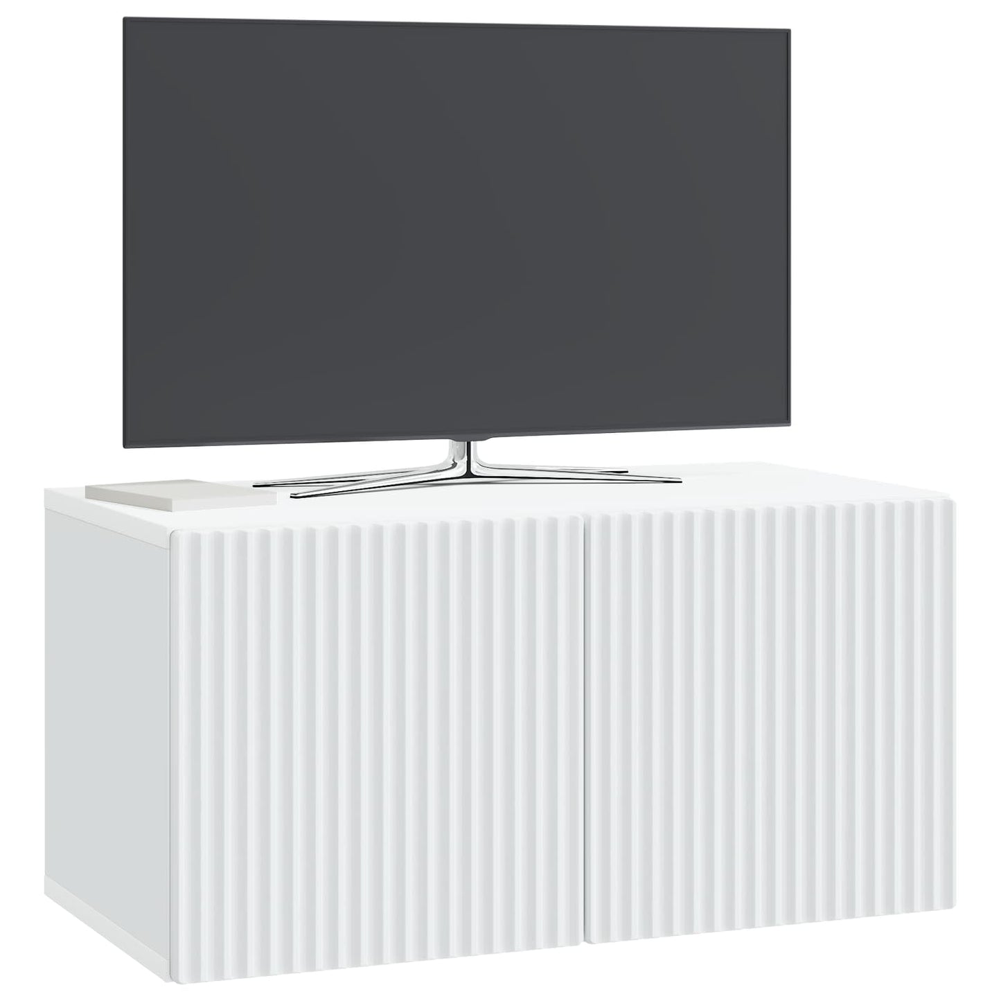 vidaXL Wall-Mounted TV Cabinet White 59.5 x 31 x 30 cm Engineered Wood