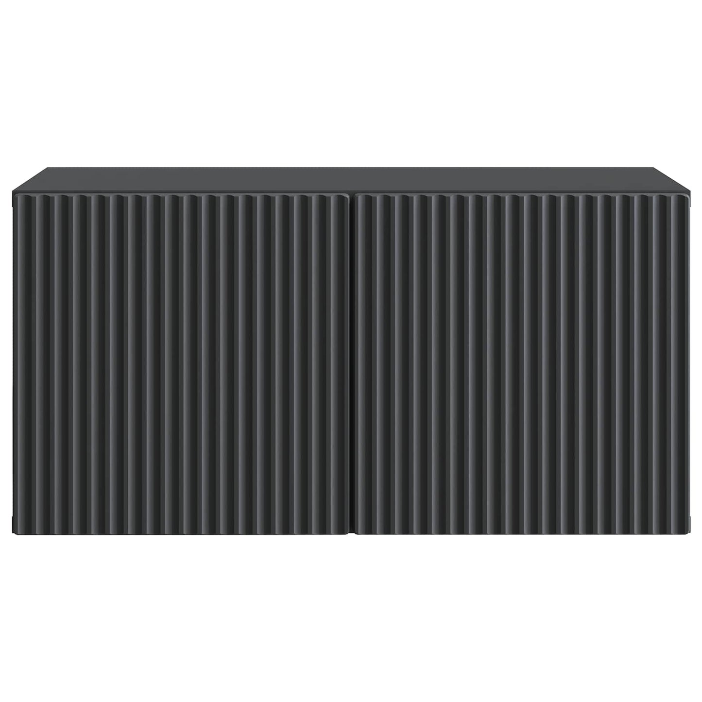 vidaXL Wall-Mounted TV Cabinet Black 59.5 x 31 x 30 cm Engineered Wood