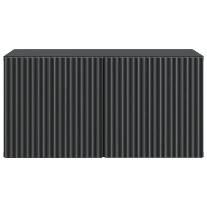 vidaXL Wall-Mounted TV Cabinet Black 59.5 x 31 x 30 cm Engineered Wood