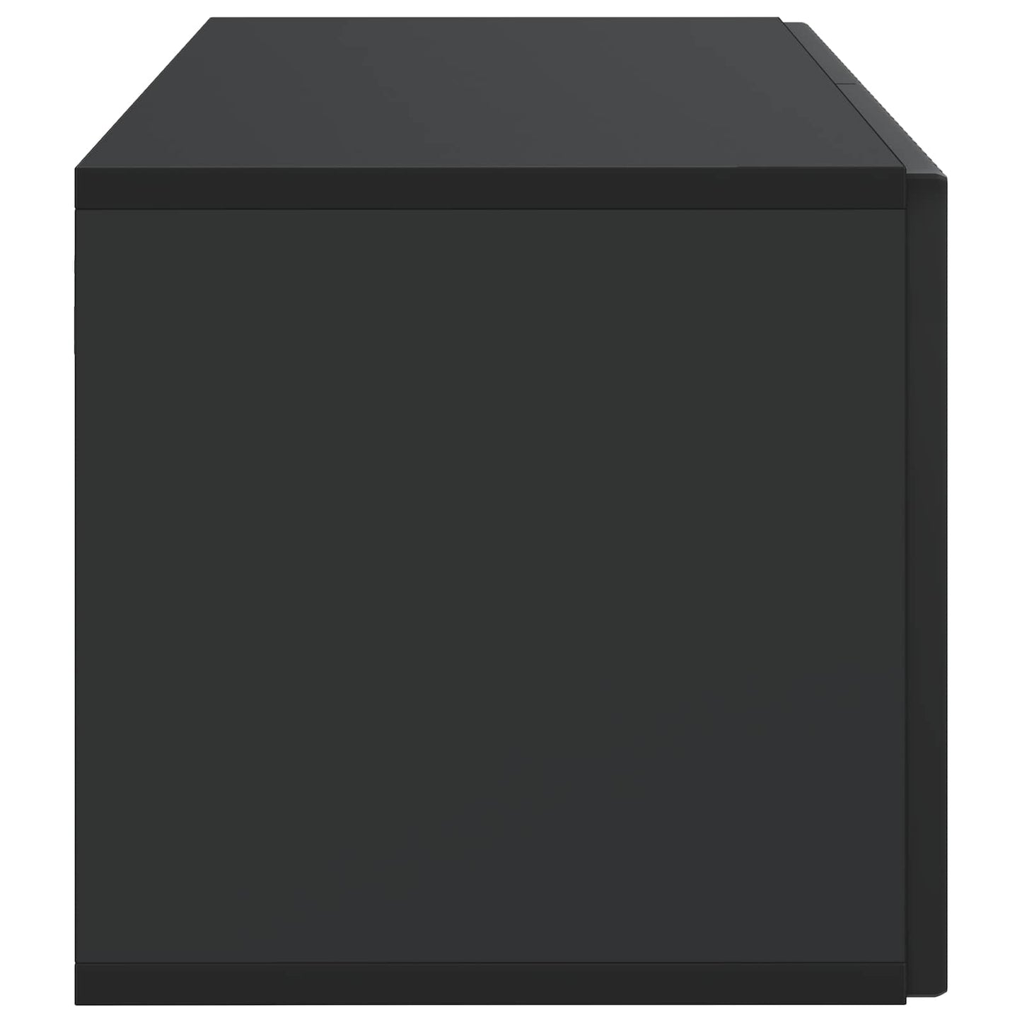vidaXL Wall-Mounted TV Cabinet Black 59.5 x 31 x 30 cm Engineered Wood
